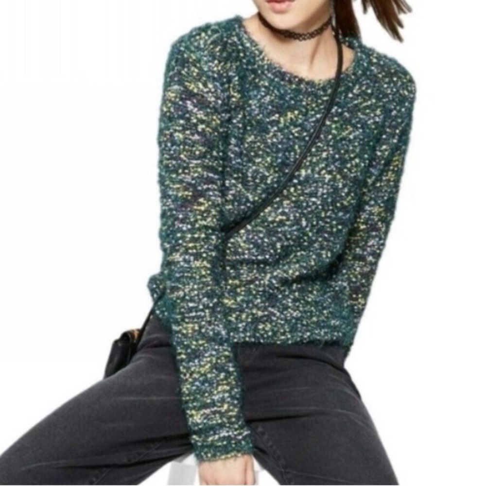 Wild Fable Fuzzy Soft Green Sweater Size XL